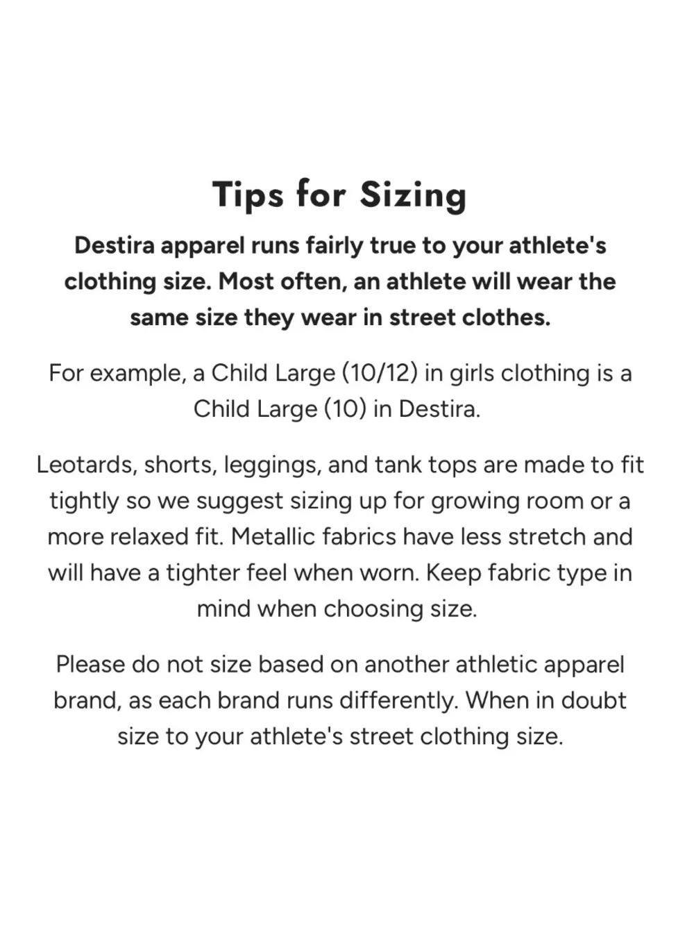 Destira Leotard Bundle Size CM (8)